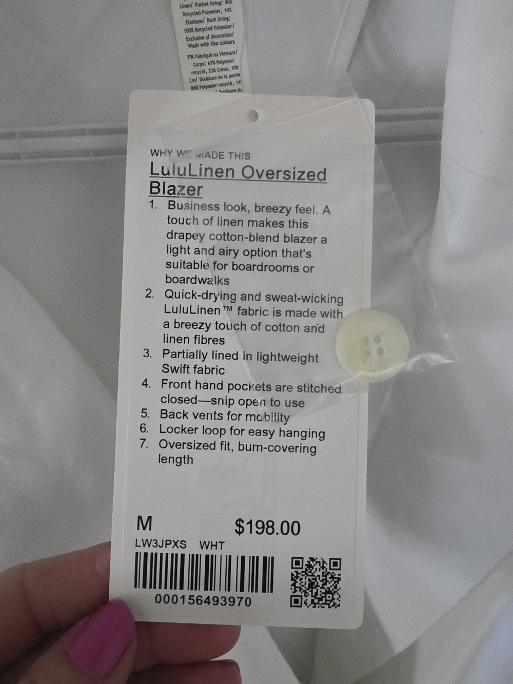 Lululemon Linen BLAZER - Picture 2 of 4